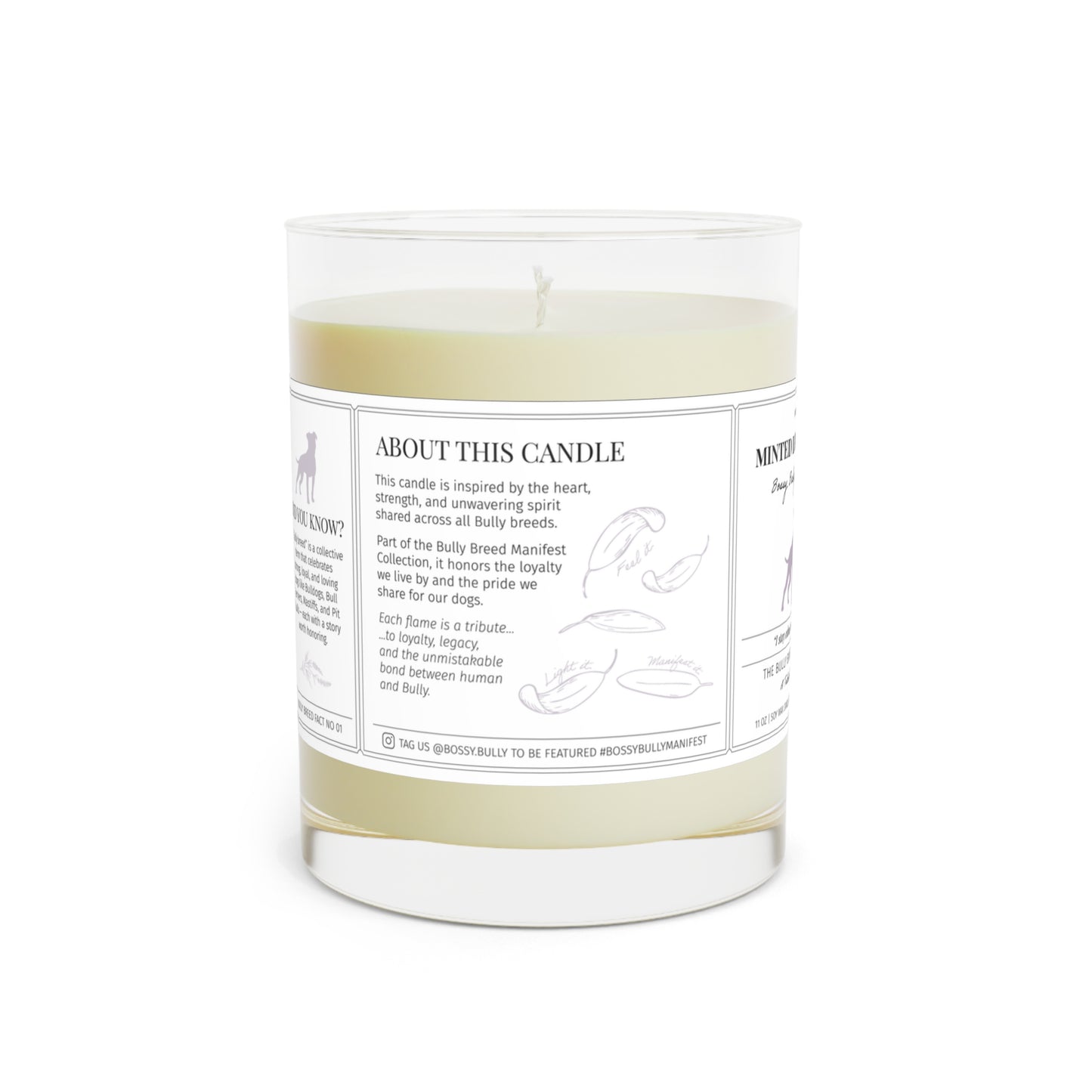 Minted Lavender & Sage Soy Candle | Relaxing Aromatherapy Candle for Dog Lovers