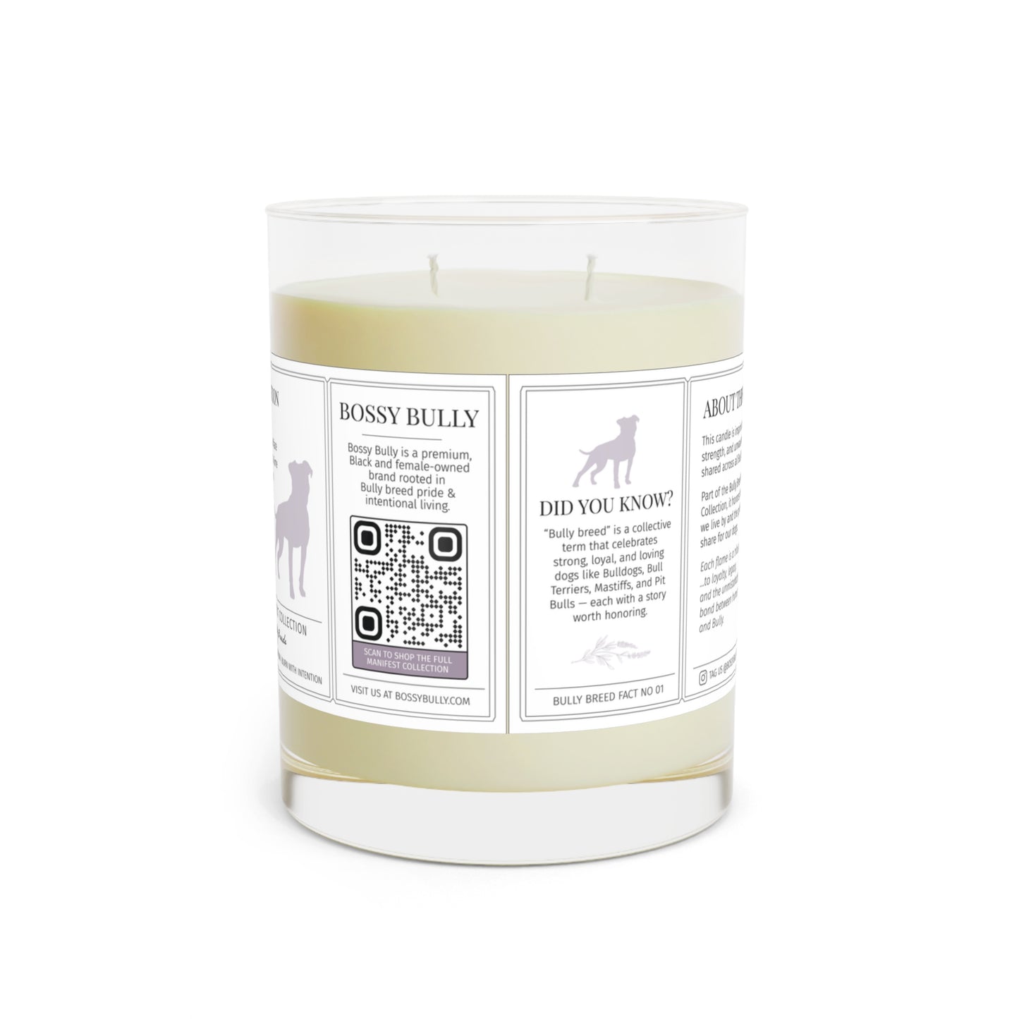 Minted Lavender & Sage Soy Candle | Relaxing Aromatherapy Candle for Dog Lovers
