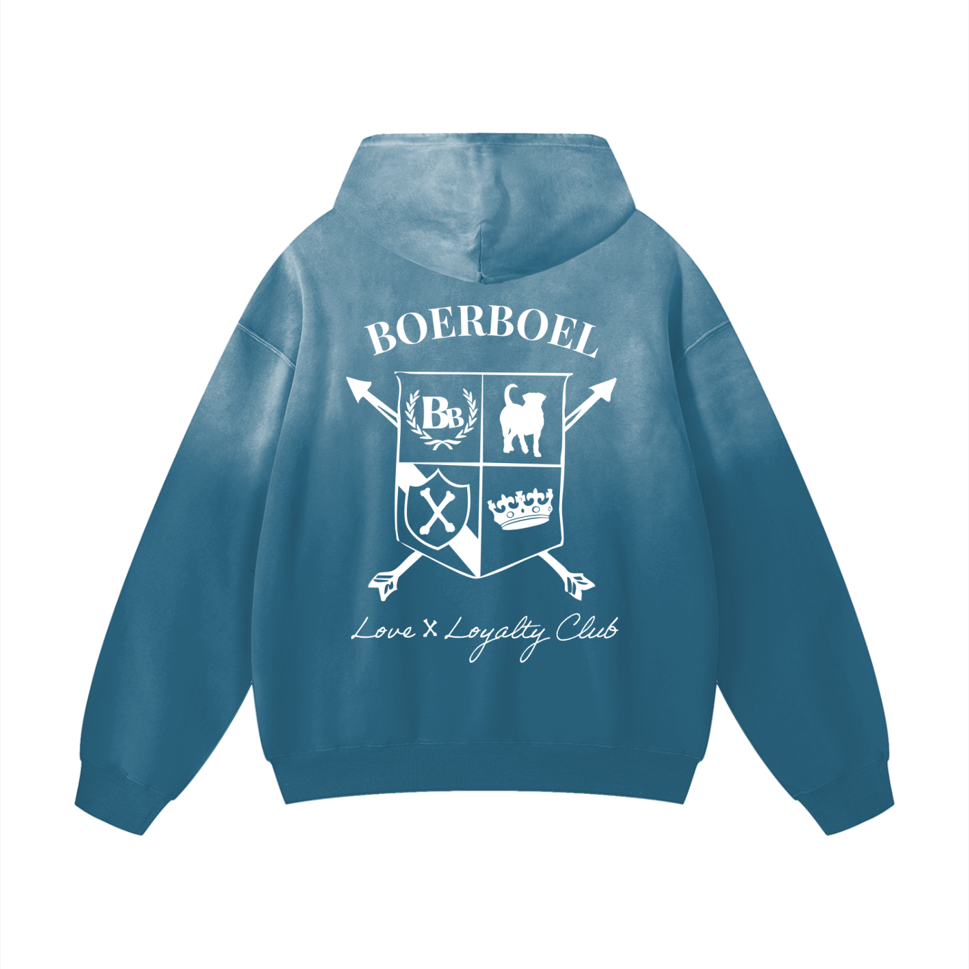 Boerboel Crest Sunfade Oversized Hoodie