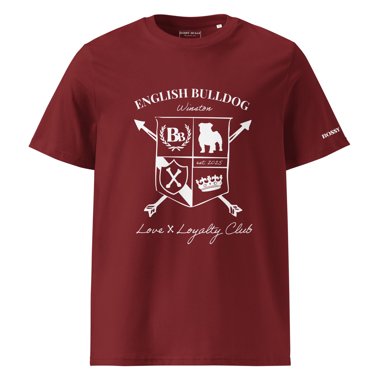English Bulldog Lover Shirt | Personalized Heritage Crest T-Shirt Gift