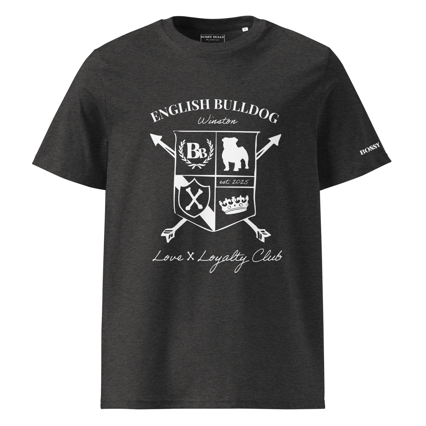English Bulldog Lover Shirt | Personalized Heritage Crest T-Shirt Gift