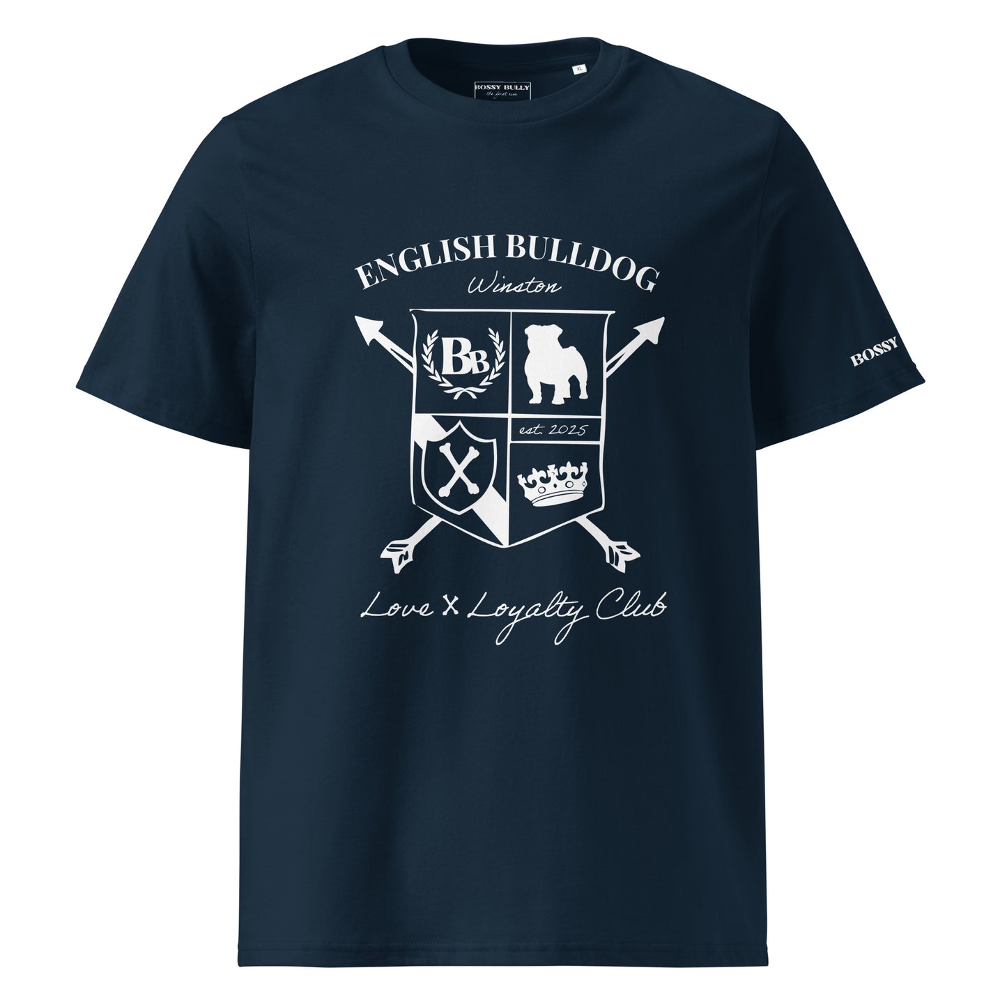 English Bulldog Lover Shirt | Personalized Heritage Crest T-Shirt Gift