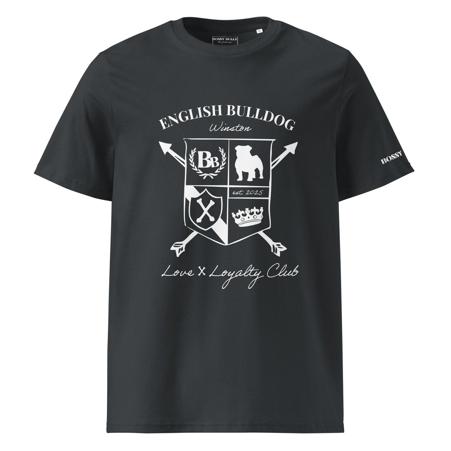 English Bulldog Lover Shirt | Personalized Heritage Crest T-Shirt Gift