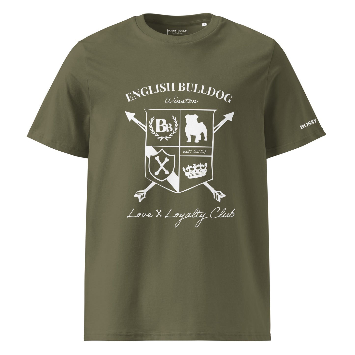English Bulldog Lover Shirt | Personalized Heritage Crest T-Shirt Gift