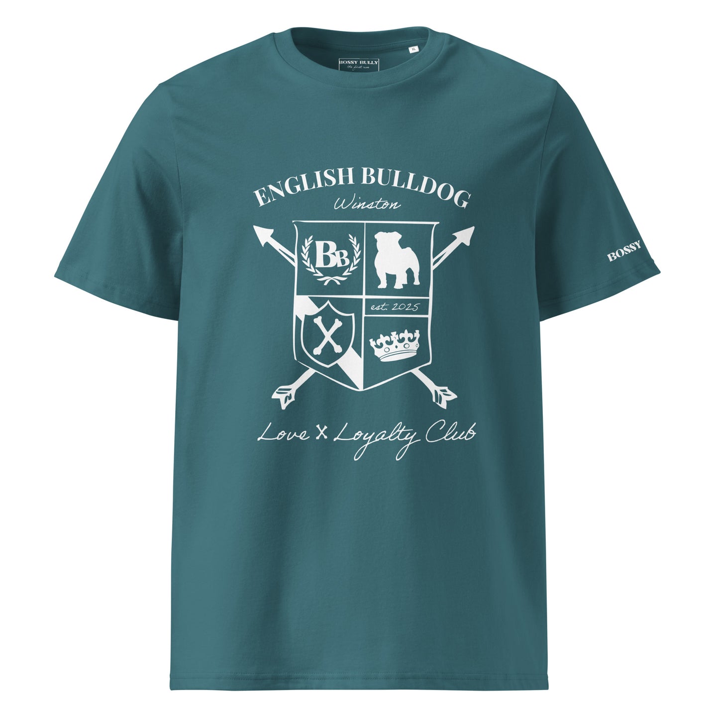 English Bulldog Lover Shirt | Personalized Heritage Crest T-Shirt Gift