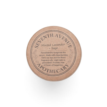 Minted Lavender & Sage Soy Candle | Relaxing Aromatherapy Candle for Dog Lovers