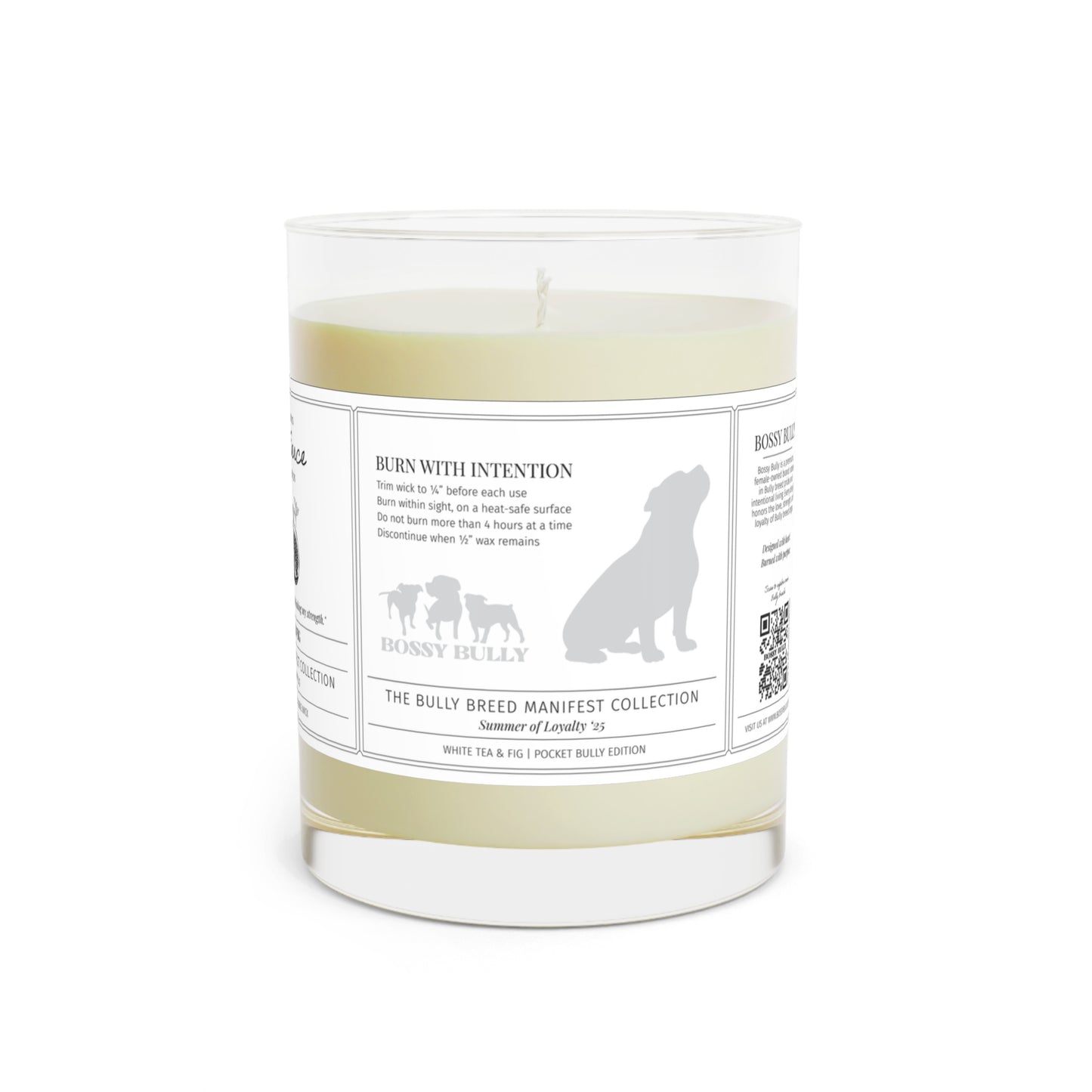 Pocket Bully Candle Trio | Fig & Fierce, Pocket Peace, Oceanheart | 11oz Soy Wax Scented Candle | The Bully Breed Manifest Collection
