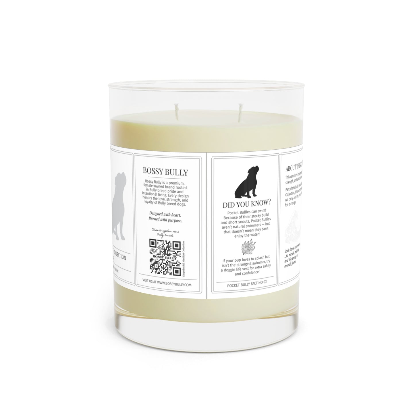 Pocket Bully Candle Trio | Fig & Fierce, Pocket Peace, Oceanheart | 11oz Soy Wax Scented Candle | The Bully Breed Manifest Collection