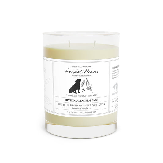 Pocket Bully Candle Trio | Fig & Fierce, Pocket Peace, Oceanheart | 11oz Soy Wax Scented Candle | The Bully Breed Manifest Collection