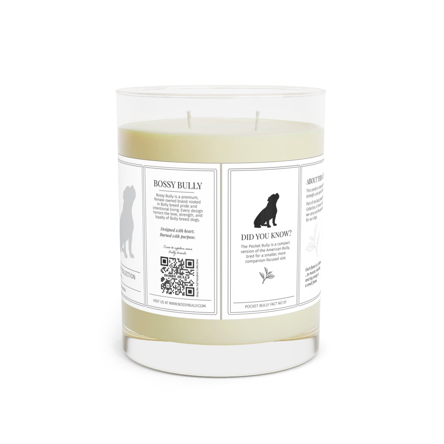 Pocket Bully Candle Trio | Fig & Fierce, Pocket Peace, Oceanheart | 11oz Soy Wax Scented Candle | The Bully Breed Manifest Collection