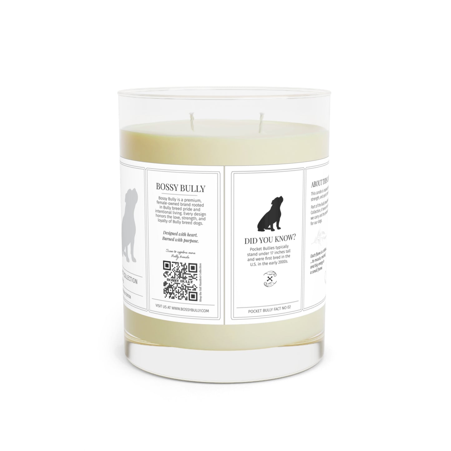 Pocket Bully Candle Trio | Fig & Fierce, Pocket Peace, Oceanheart | 11oz Soy Wax Scented Candle | The Bully Breed Manifest Collection