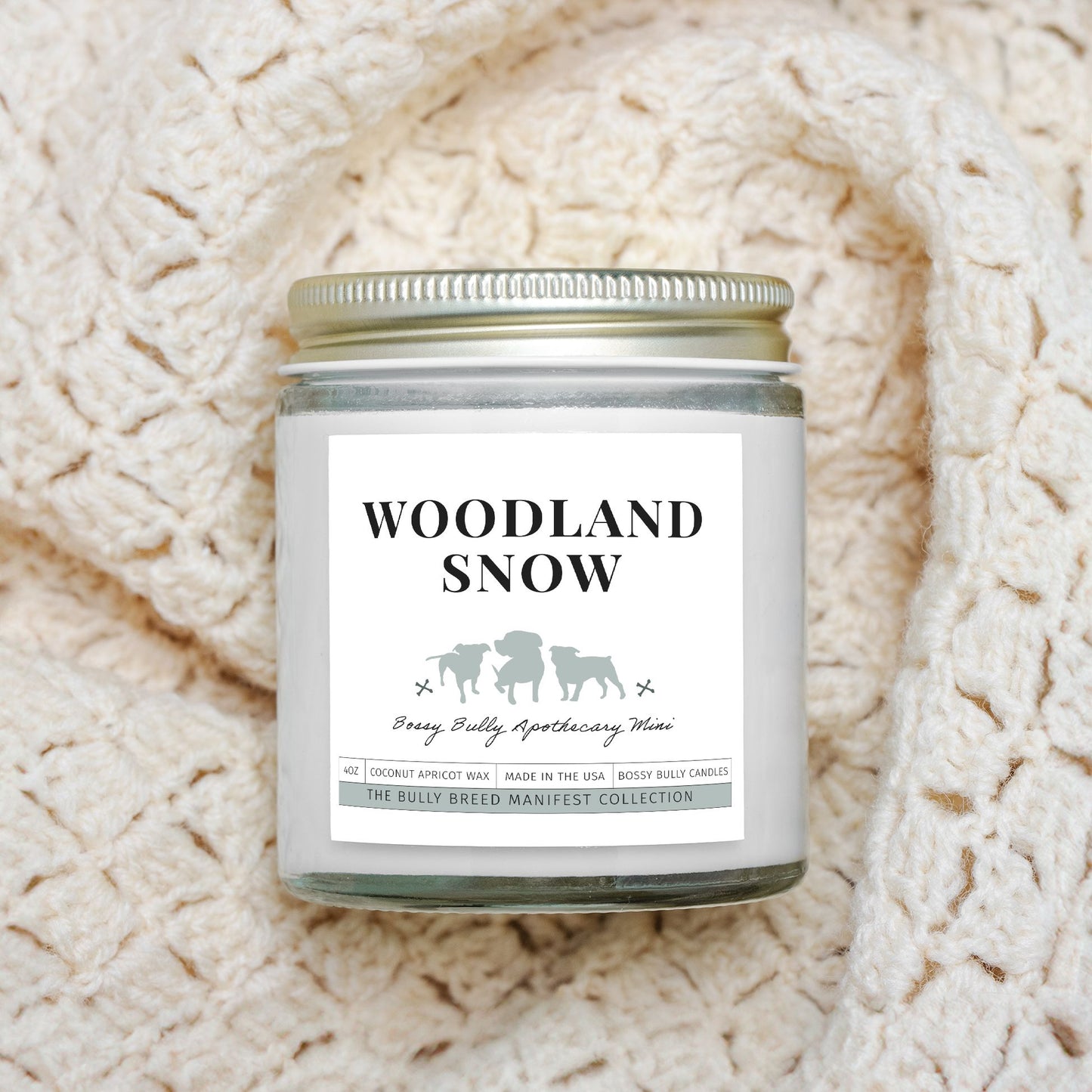 Woodland Snow Candle | Winter Limited Edition | Apothecary Mini | 4oz