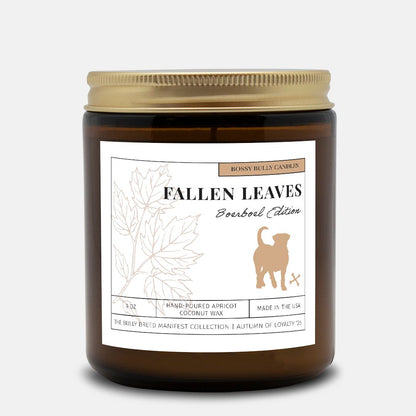 Fallen Leaves Candle | Boerboel Edition | Amber Jar 9oz