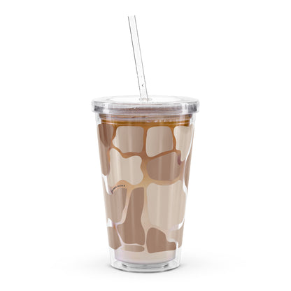 Victorian Bulldog Camo Tumbler | Sandstone & Caramel