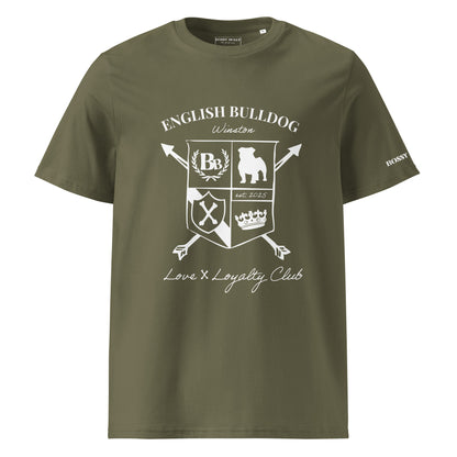 English Bulldog Lover Shirt | Personalized Heritage Crest T-Shirt Gift